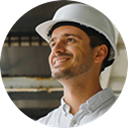 A portrait of participant persona Marcus, a union electrician rebuilding financial stability through financial wellness tools for retirement and education