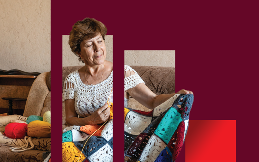 yellow bullhorn on a yellow background