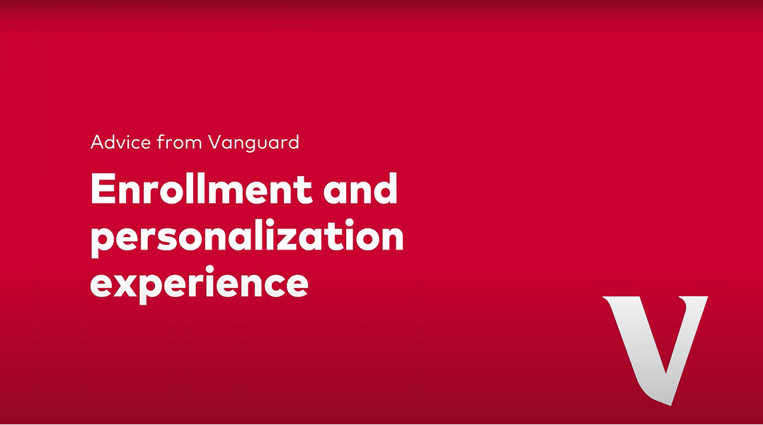 a red background with Advice tools: Enrollment and personalization experience written in white letters