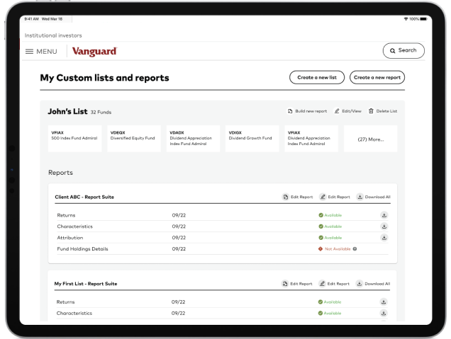 Custom Lists and Reports