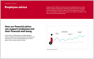 Employee Advice page screenshot