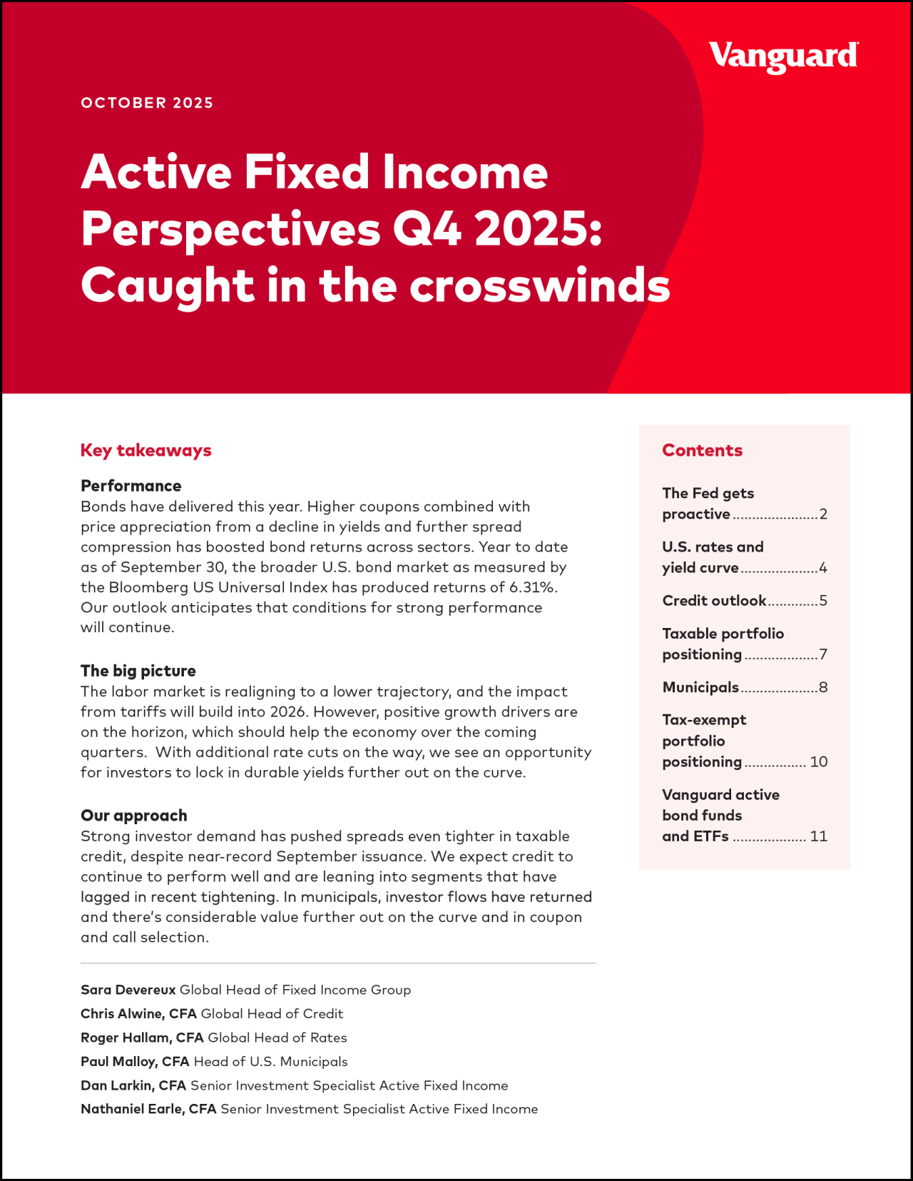 Thumbnail image of first page of paper titled "Active Fixed Income Perspectives Q4 2025: Caught in the crosswinds." Image shows summary text, Key takeaways, and Notes.