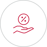 a percent holding in the palm of their hand